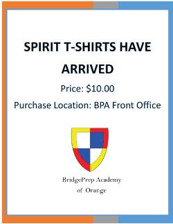 2018-2019 Spirit T-Shirts Are Here! 